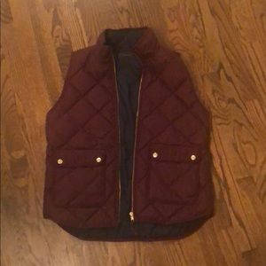 J crew quilted vest